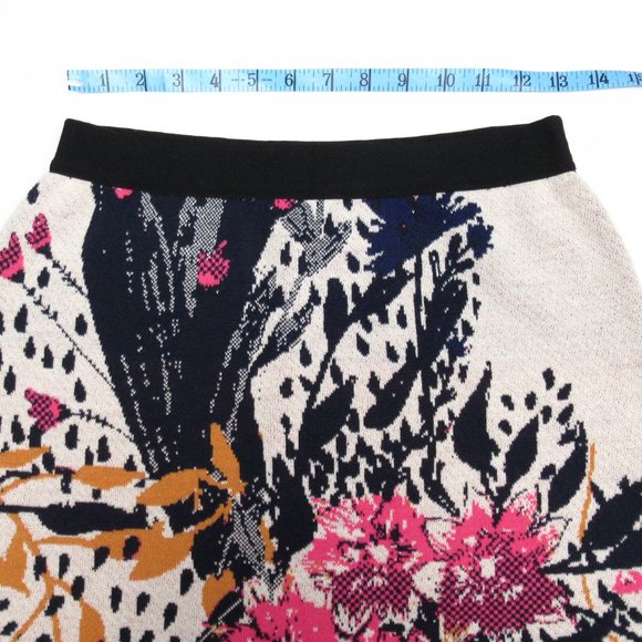 Anthropologie Aldomartins Beatriz Floral Knit Sweater Mini Skirt Small - Picture 7 of 10
